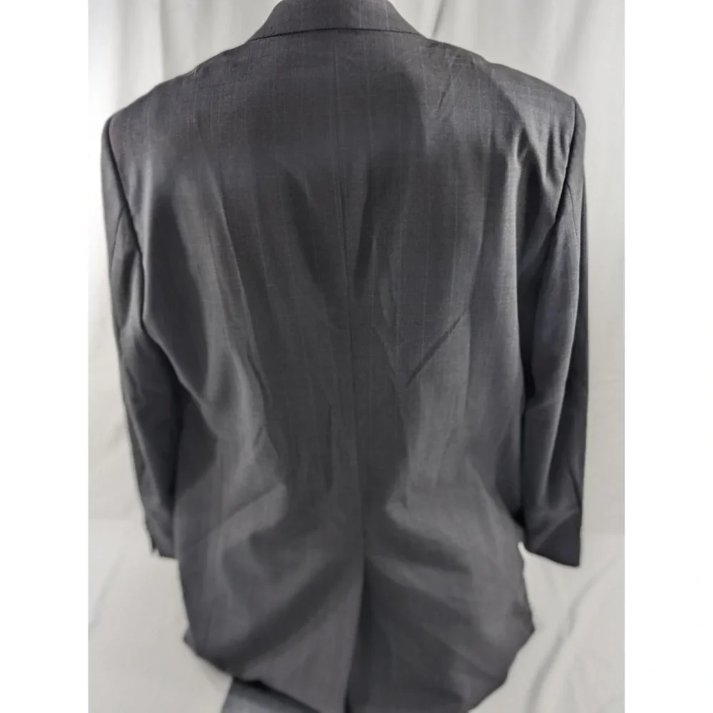 Stafford Blazer Sport Coat Jacket Classic Fit  43R Wool Blend Gray Subtle Stripe